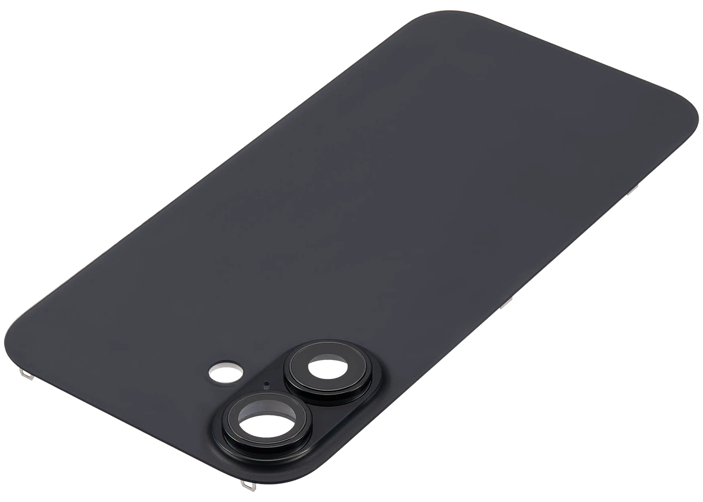 Back Glass w/ MagSafe Magnet For iPhone 16 (Aftermarket) (Black) (No Logo)