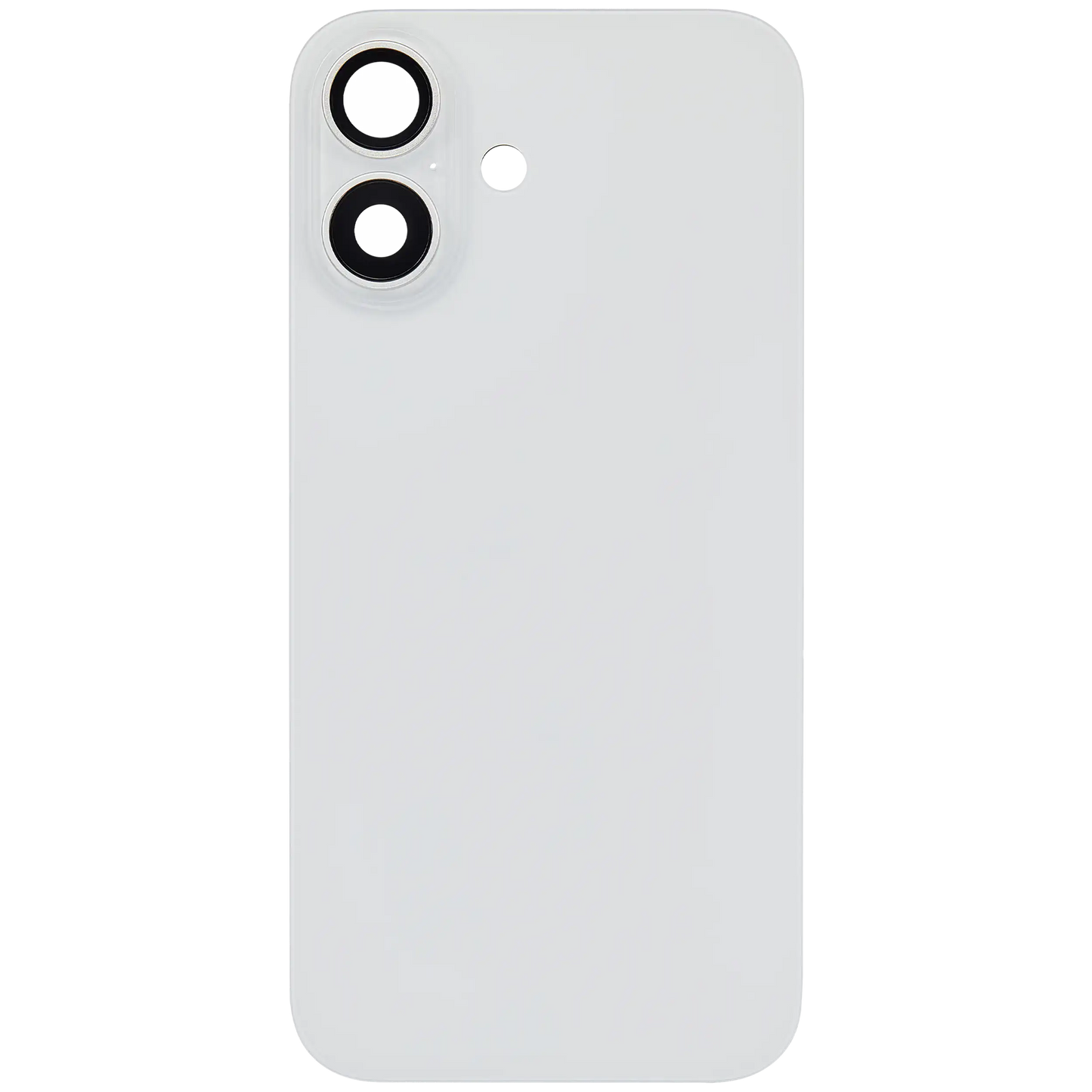 Back Glass w/ MagSafe Magnet For iPhone 16 (Aftermarket) (White) (No Logo)