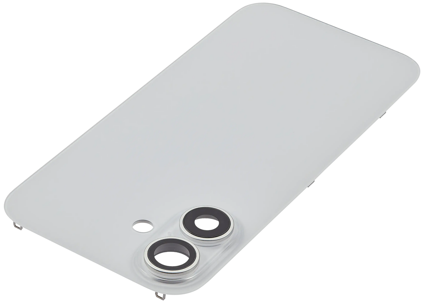 Back Glass w/ MagSafe Magnet For iPhone 16 (Aftermarket) (White) (No Logo)