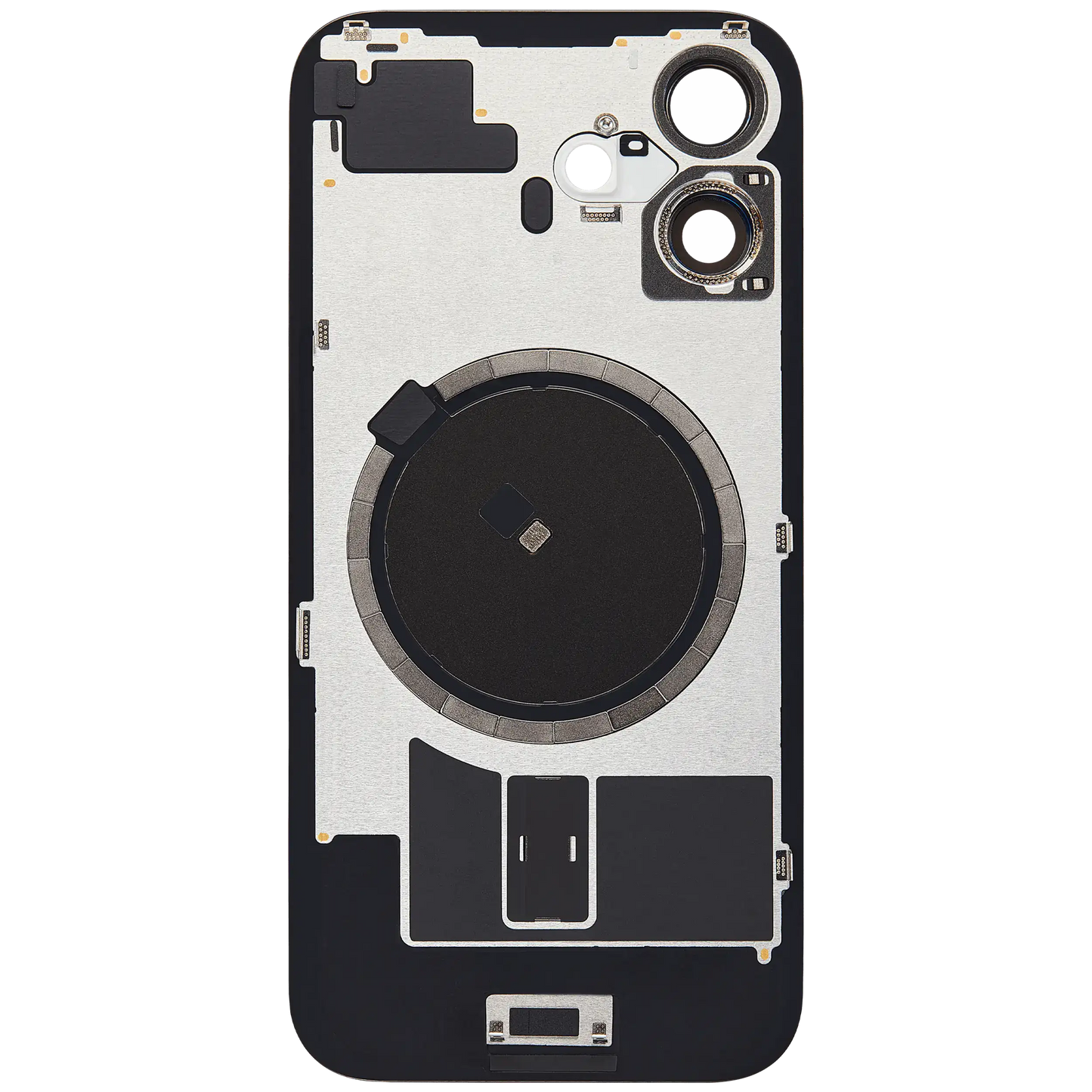 Back Glass w/ MagSafe Magnet For iPhone 16 (Aftermarket) (Pink) (No Logo)
