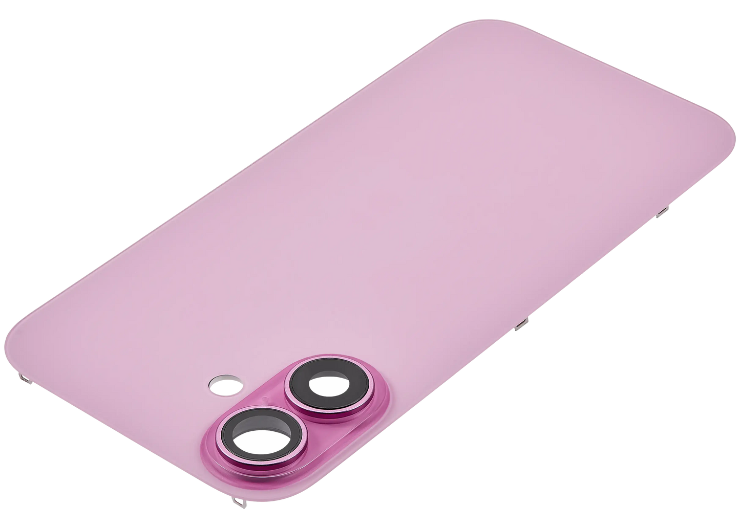 Back Glass w/ MagSafe Magnet For iPhone 16 (Aftermarket) (Pink) (No Logo)
