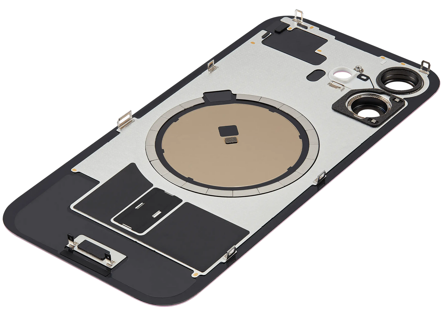 Back Glass w/ MagSafe Magnet For iPhone 16 (Aftermarket) (Pink) (No Logo)