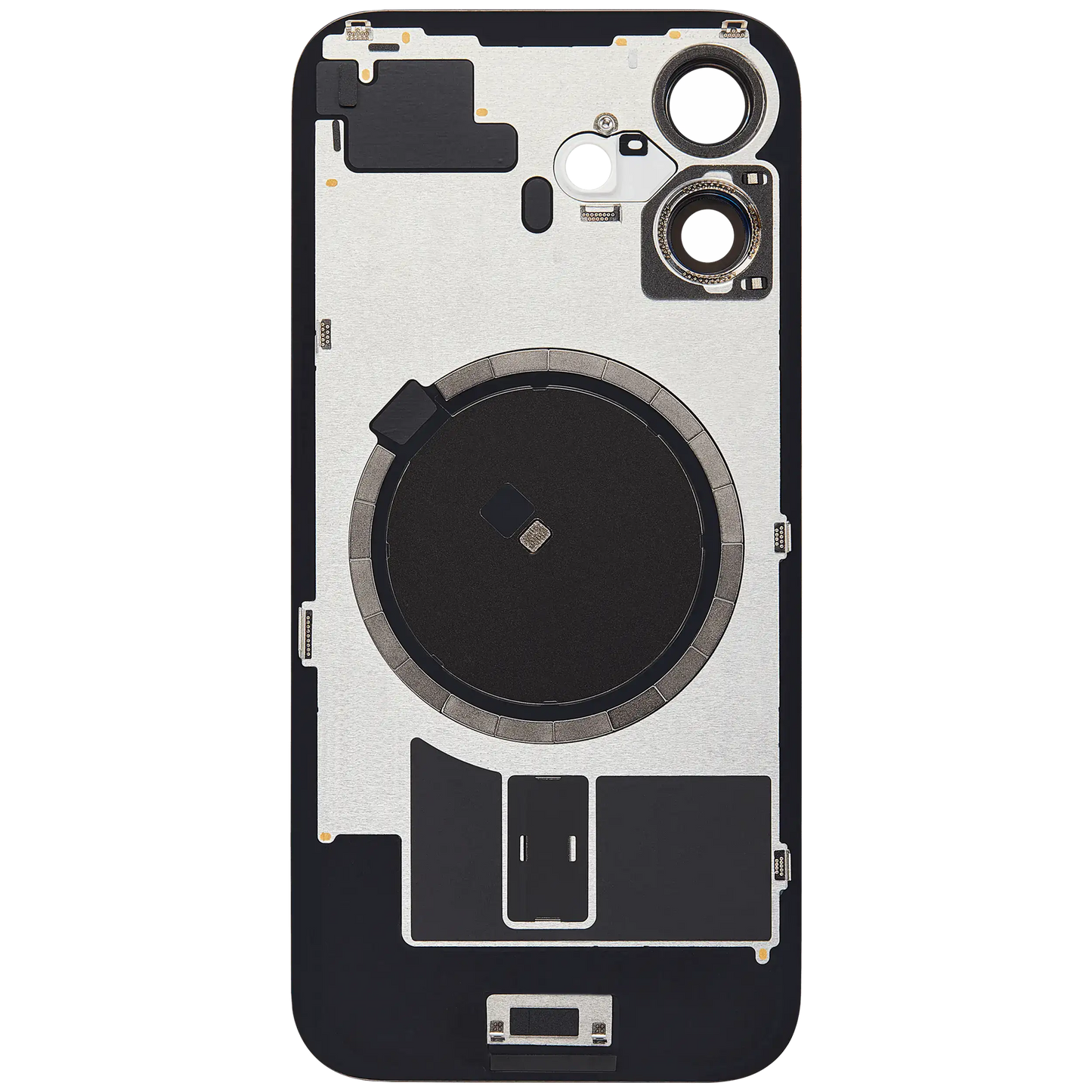 Back Glass w/ MagSafe Magnet For iPhone 16 (Aftermarket) (Ultramarine) (No Logo)