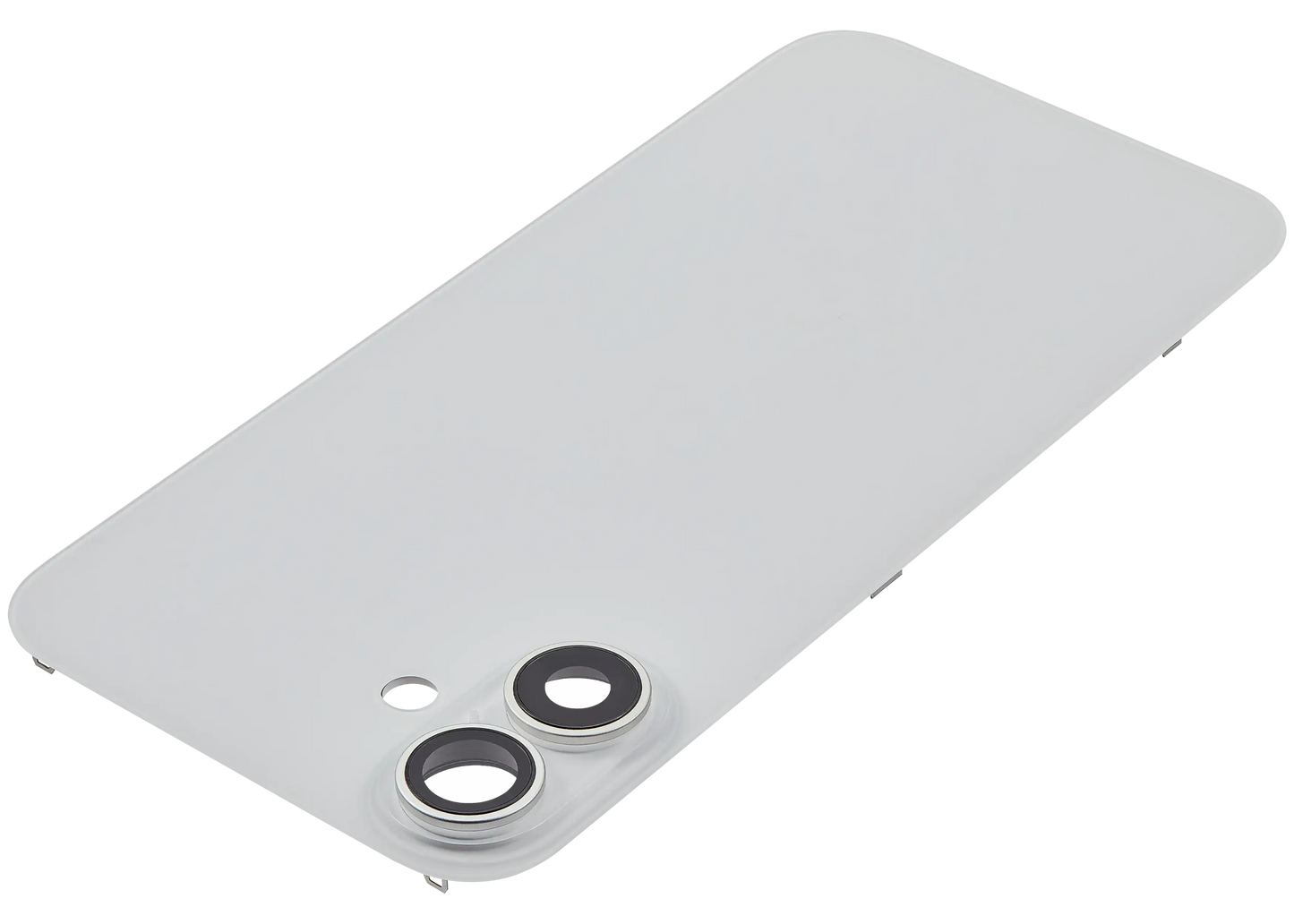 Back Glass w/ MagSafe Magnet For iPhone 16 Plus (Aftermarket) (White) (No Logo)