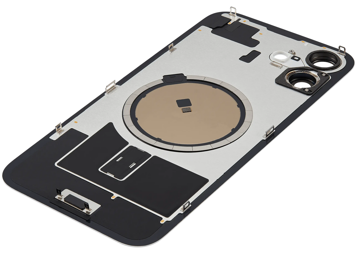 Back Glass w/ MagSafe Magnet For iPhone 16 Plus (Aftermarket) (White) (No Logo)