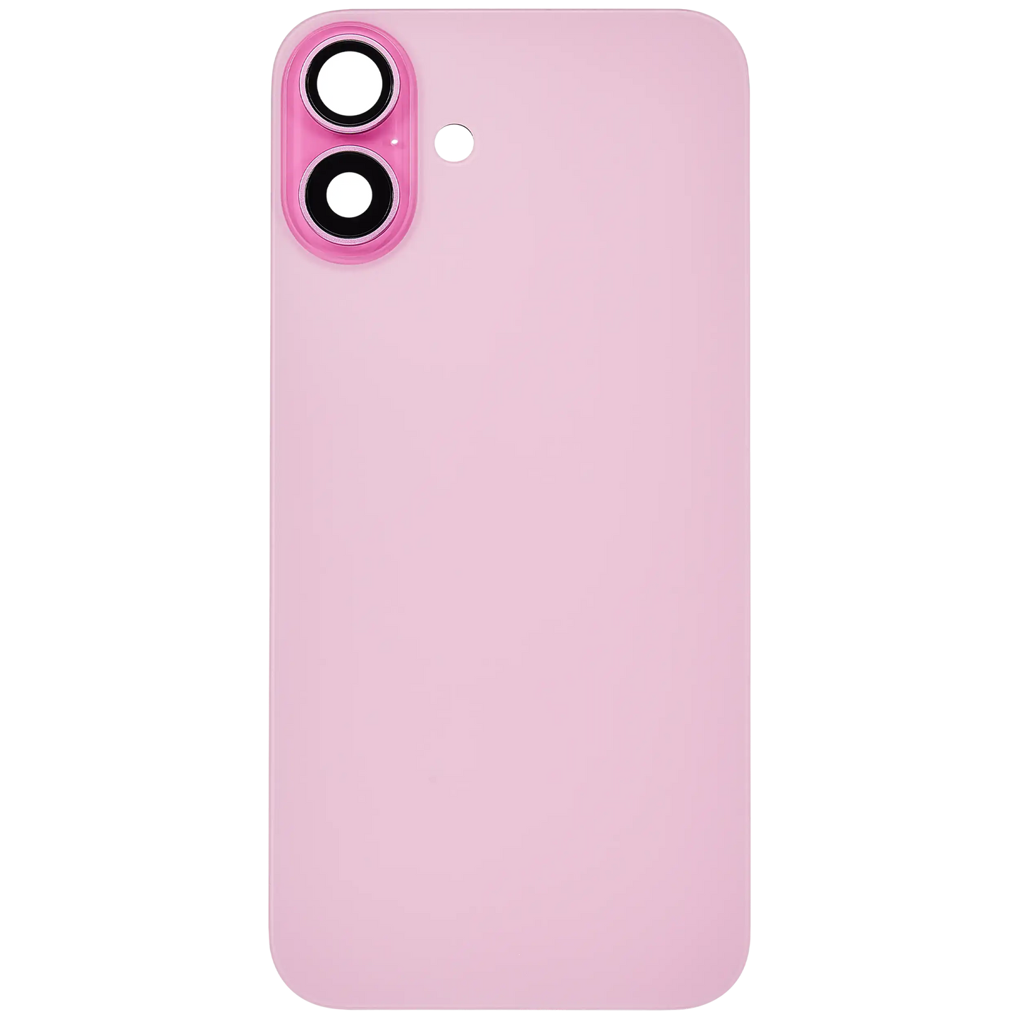Back Glass w/ MagSafe Magnet For iPhone 16 Plus (Aftermarket) (Pink) (No Logo)