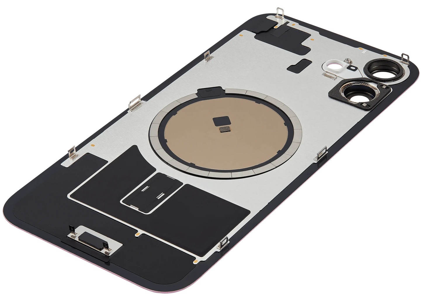 Back Glass w/ MagSafe Magnet For iPhone 16 Plus (Aftermarket) (Pink) (No Logo)