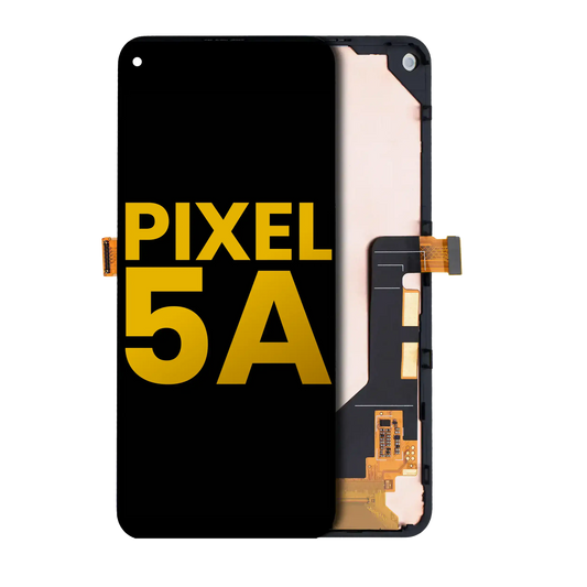 OLED Assembly With Frame For Google Pixel 5A 5G (Refurbished) (Black) - replacement part product view