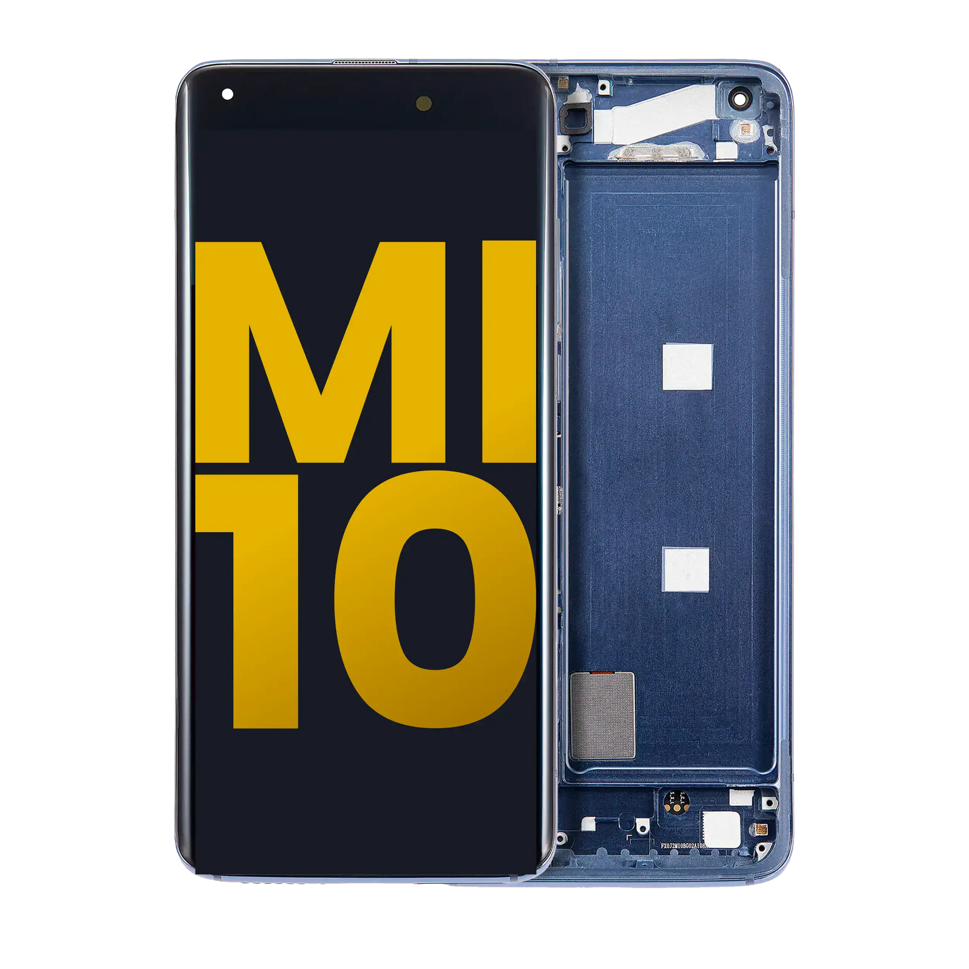 OLED Assembly With Frame For Xiaomi Mi 10 5G (Refurbished) (Twilight Gray) - replacement part product image SKU 107082114701 - image 1