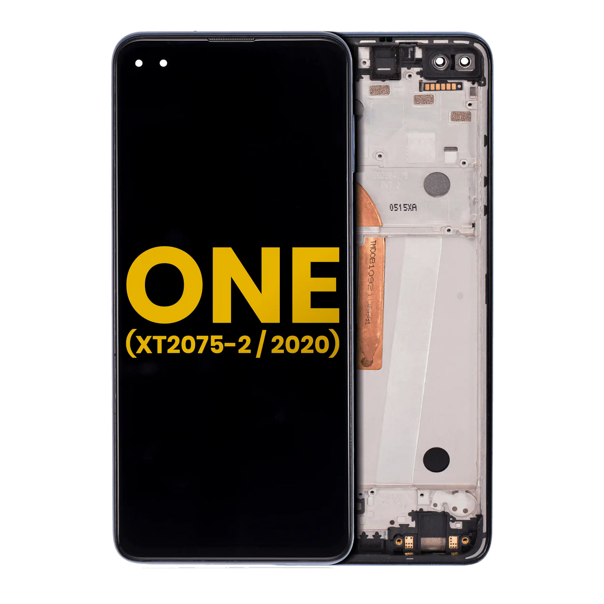 LCD Assembly With Frame For Motorola One 5G (XT2075-2 / 2020) (Refurbished) (Surfing Blue) - Motorola replacement part - product image 1 - SKU 107082085705