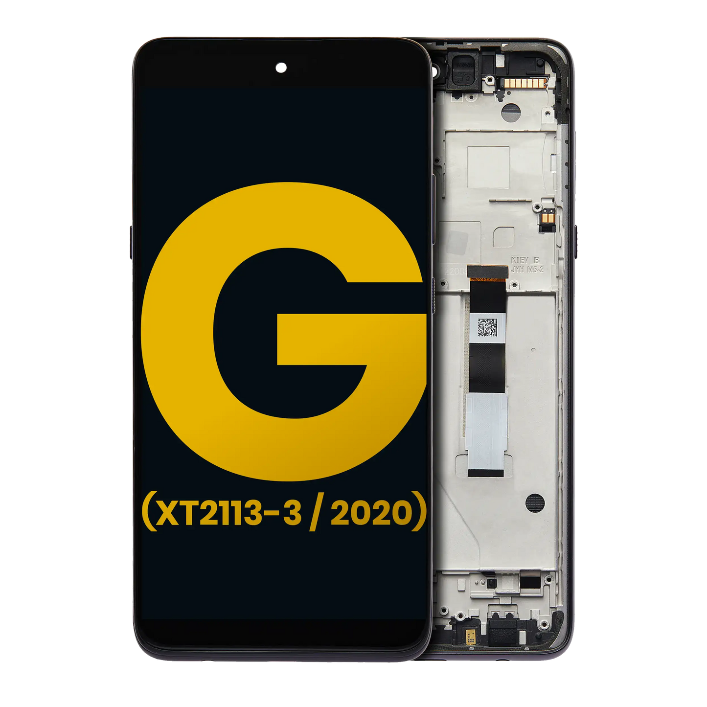 LCD Assembly With Frame For Motorola Moto G 5G (XT2113-3 / 2020) (Refurbished) (Volcanic Gray) replacement part for compatible Motorola phone, SKU 107082088601, product image 1