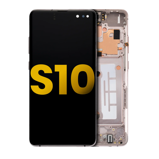 OLED Assembly With Frame For Samsung Galaxy S10 5G (Refurbished) (Royal Gold)