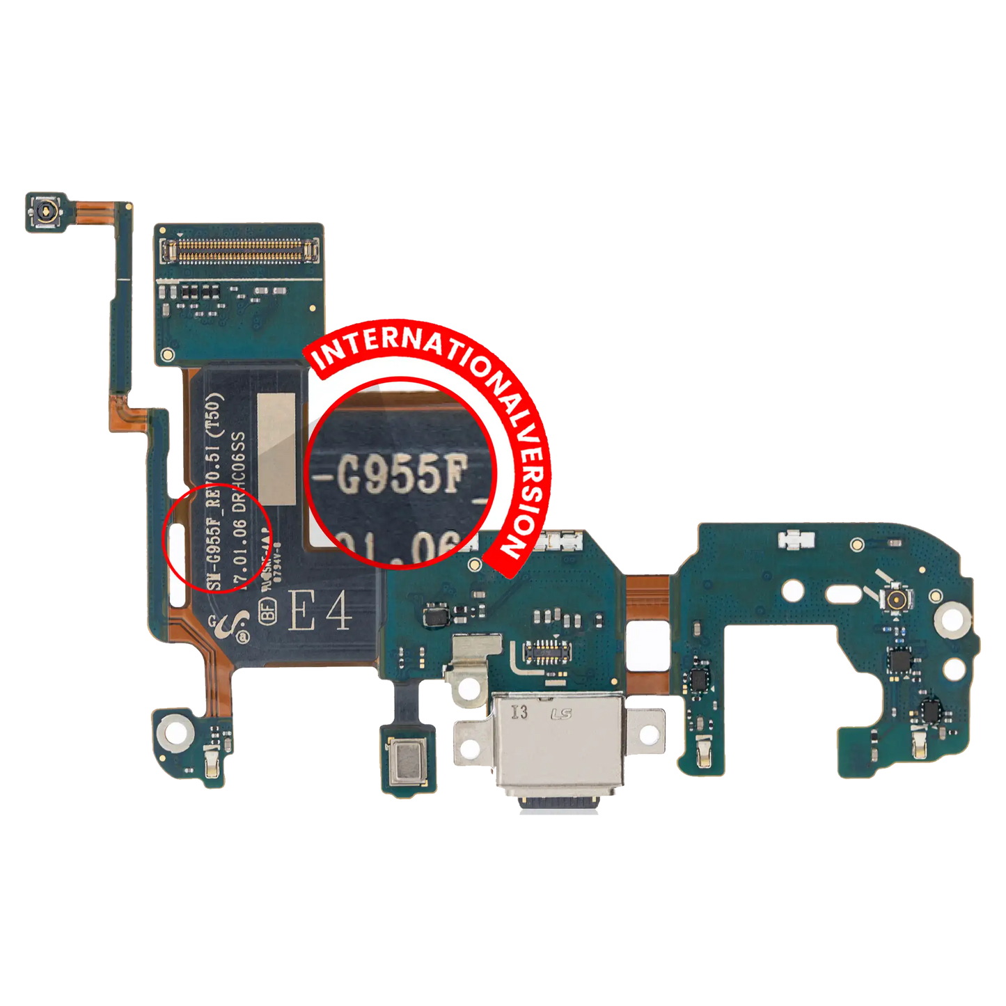 Charging Port With Flex Cable For Samsung Galaxy S8 Plus (G955F) (International Version)