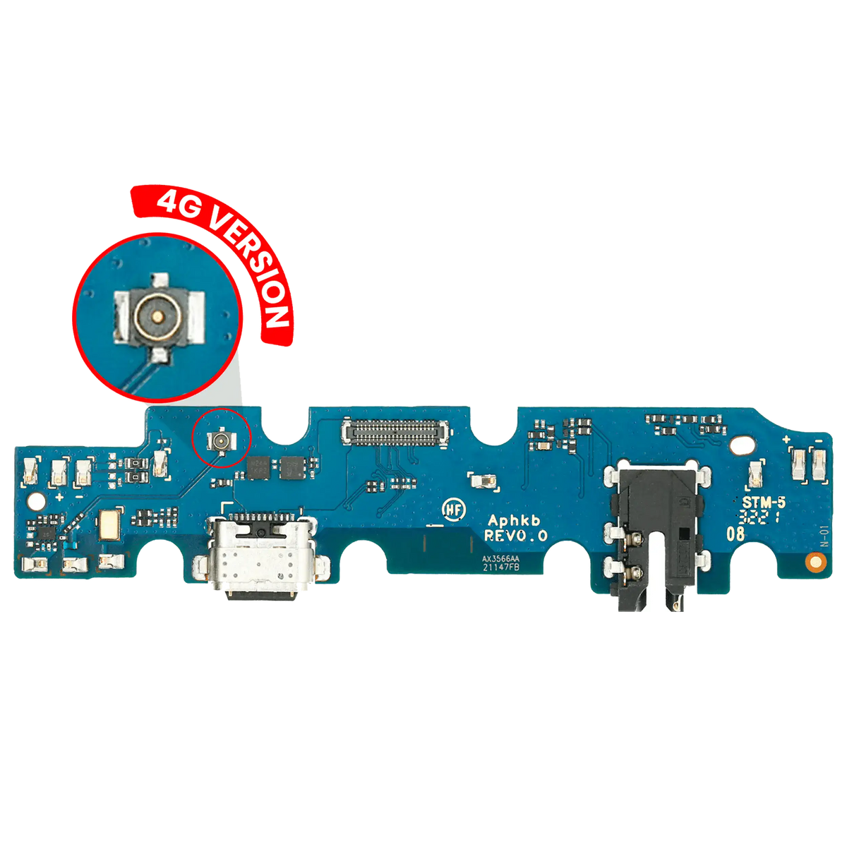 Charging Port With PCB Board For Samsung Galaxy Tab A7 Lite 8.7" (2021) (T225 / T227) (Cellular Version) (Premium) - Samsung Galaxy Tab A7 Lite 8.7" (2021) Replacement Parts - SKU 107082077920 - product image 1