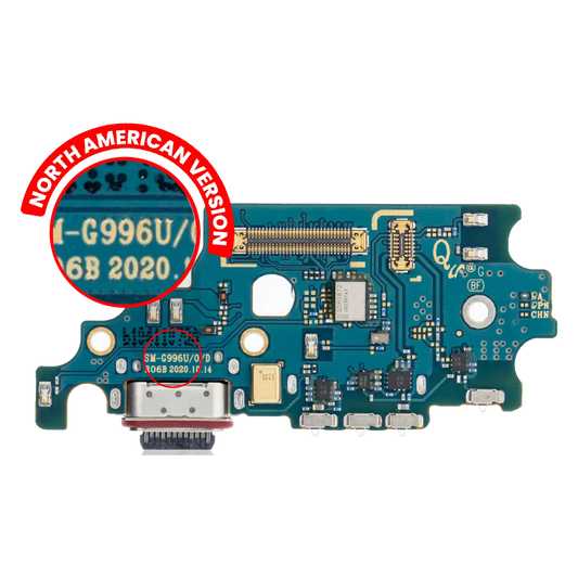 Charging Port Board With Sim Card Reader For Samsung Galaxy S21 Plus (G996U) (US Version) (Premium)