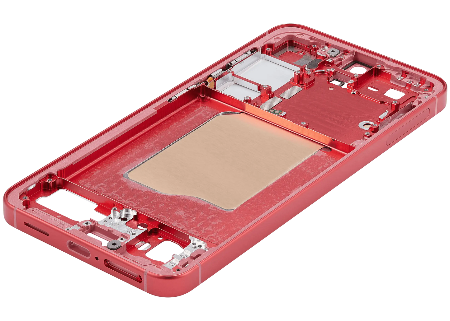 Mid-Frame Housing For Samsung Galaxy S25 5G (US & International Version) (Coral Red)