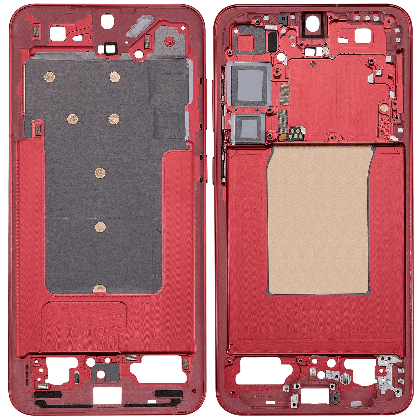 Mid-Frame Housing For Samsung Galaxy S25 Plus 5G (US & International Version) (Coral Red)