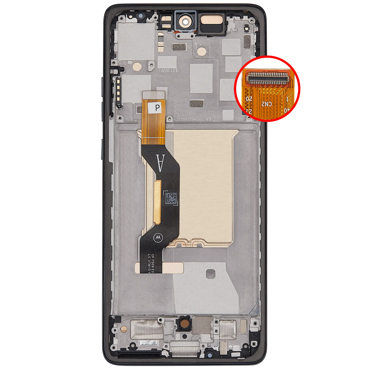 OLED Assembly With Frame For Motorola Moto Edge（XT2519 / 2025) (Refurbished) (Deep Forest) | SKU 107082114272 | image 8