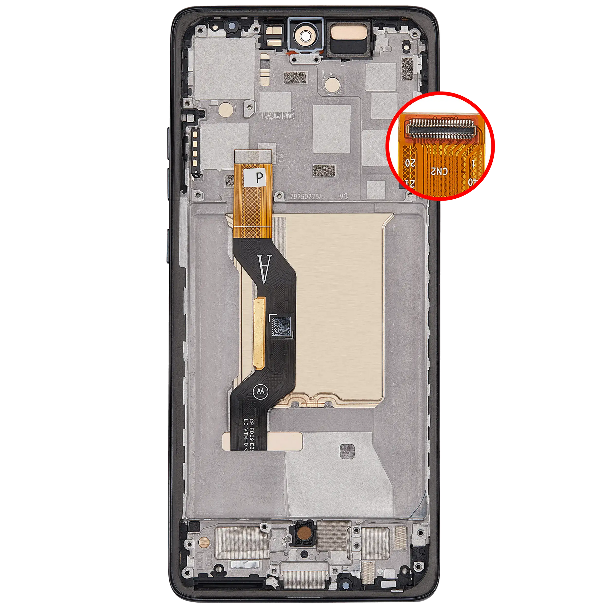 OLED Assembly With Frame For Motorola Moto Edge（XT2519 / 2025) (Refurbished) (Deep Forest) | SKU 107082114272 | image 8