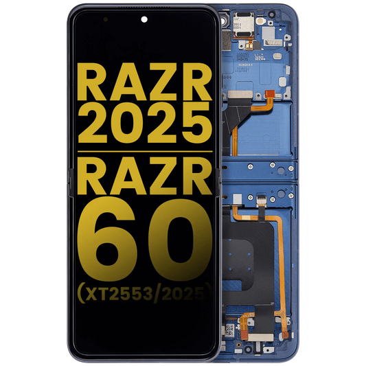 OLED Assembly With Frame For Motorola Razr 2025 / Razr 60 (XT2553 / 2025) (Refurbished) - Motorola replacement part image 1