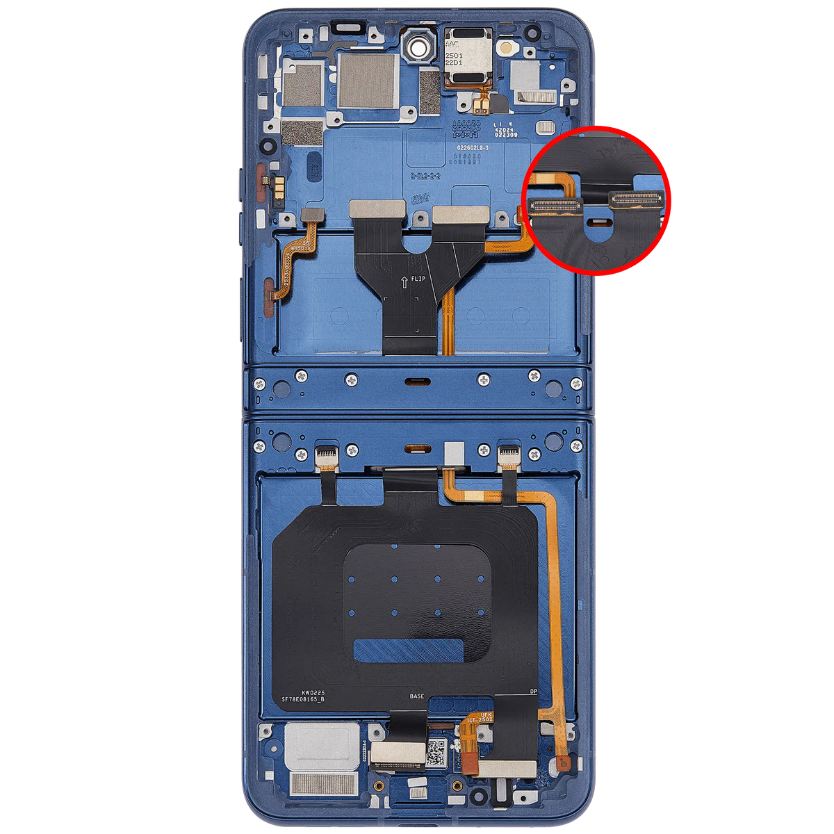 OLED Assembly With Frame For Motorola Razr 2025 / Razr 60 (XT2553 / 2025) (Refurbished) - Motorola replacement part image 9