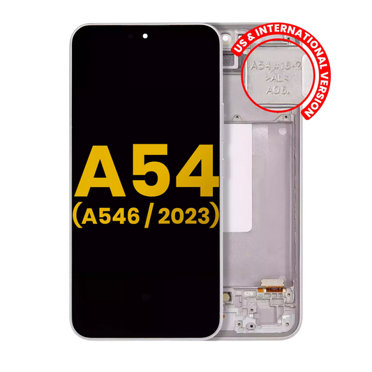 OLED Assembly With Frame For Samsung Galaxy A54 5G replacement part - cell phone parts canada