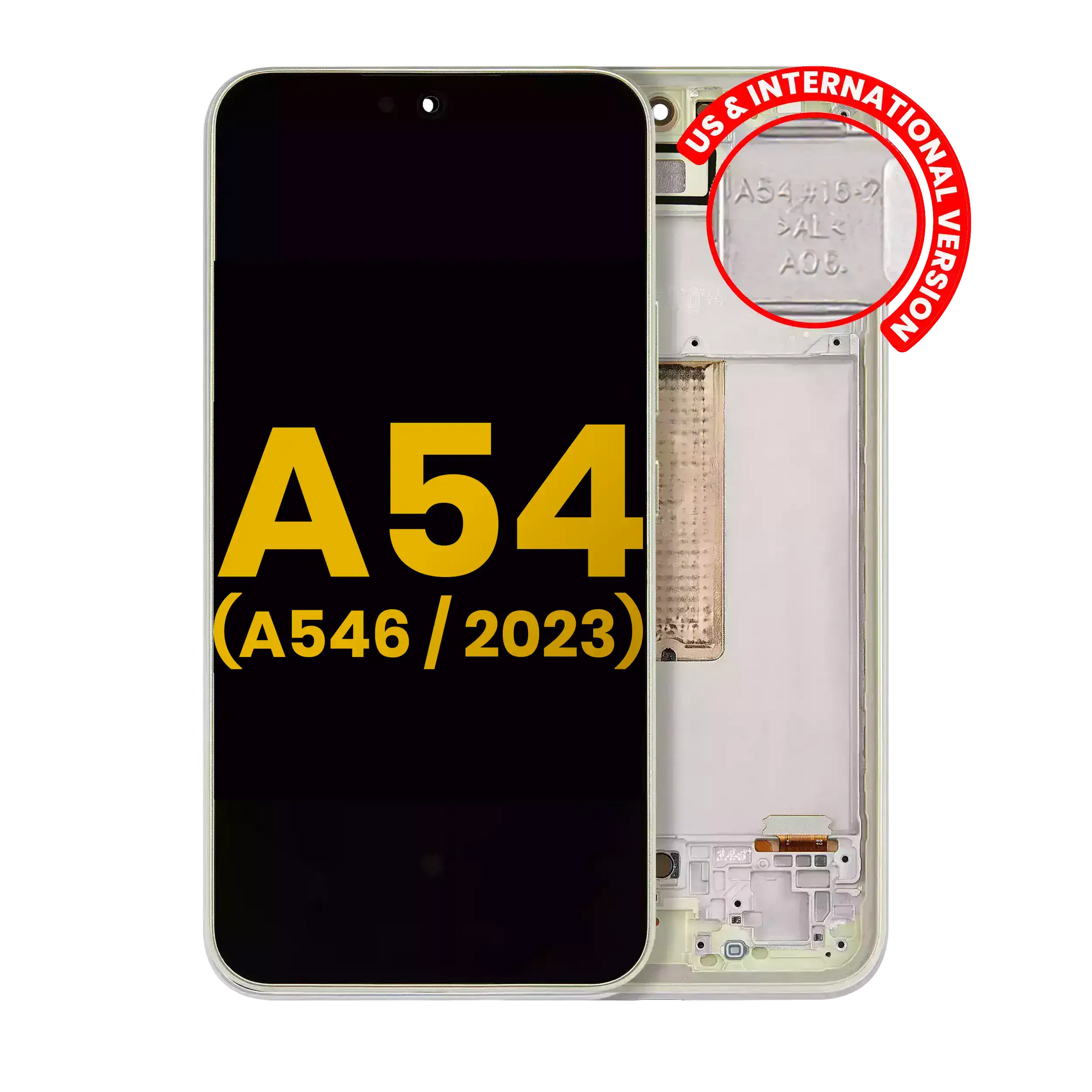 OLED Assembly With Frame For Samsung Galaxy A54 5G replacement part - cell phone parts canada