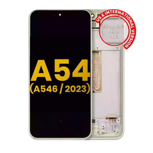 OLED Assembly With Frame For Samsung Galaxy A54 5G replacement part - cell phone parts canada