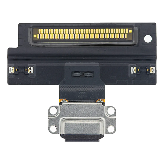 Charging Port Flex Cable For iPad Air 3 (Soldering Required) (Premium) (Black)