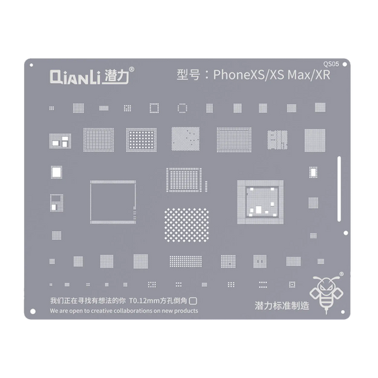 Bumblebee Stencil (QS05) For iPhone XR / XS / XS Max (Qianli)