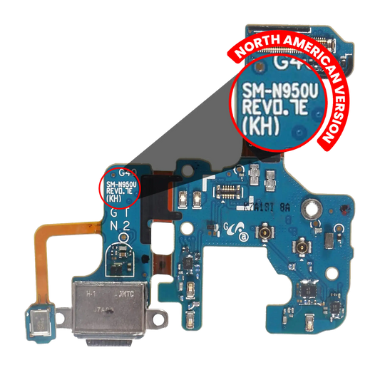 Charging Port With Flex Cable For Samsung Galaxy Note 8 (N950U) (North America Version) (Service Pack)