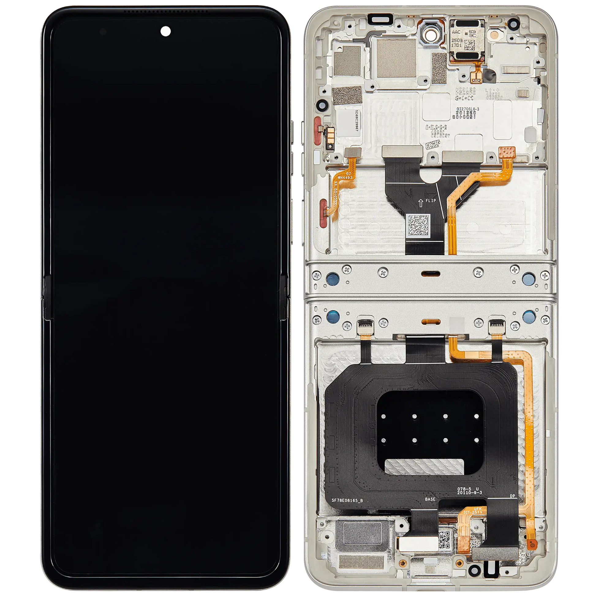 OLED Assembly With Frame For Motorola Razr 2025 / Razr 60 (XT2553 / 2025) (Refurbished) - Motorola replacement part image 7