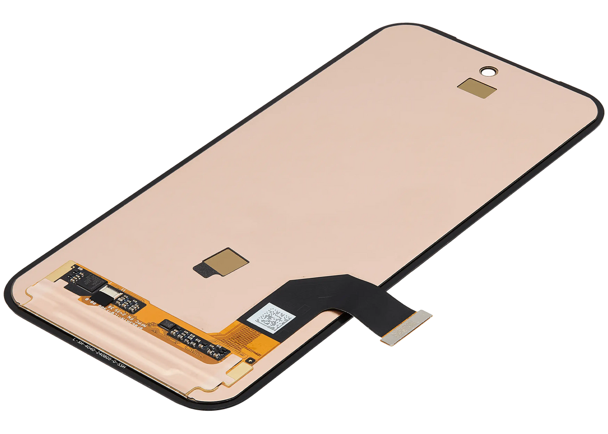 OLED Assembly Without Frame (Without Fingerprint Sensor) For Google Pixel 9a (Refurbished) (All Colors) - repair component detailed angle