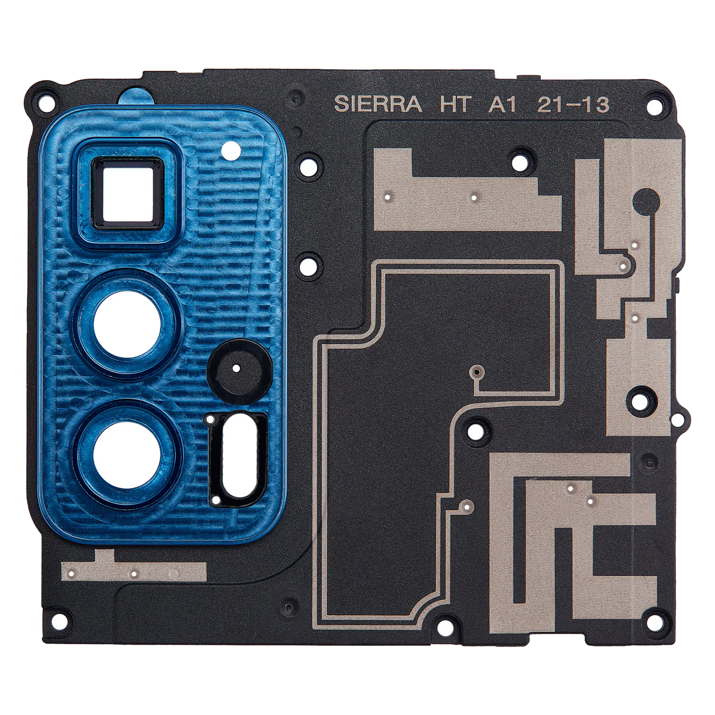 Motherboard Protective Cover For Motorola Edge 20 Pro (XT2153-1 / 2021) (Blue Vegan Leather) | SKU 109082007326 | image 1