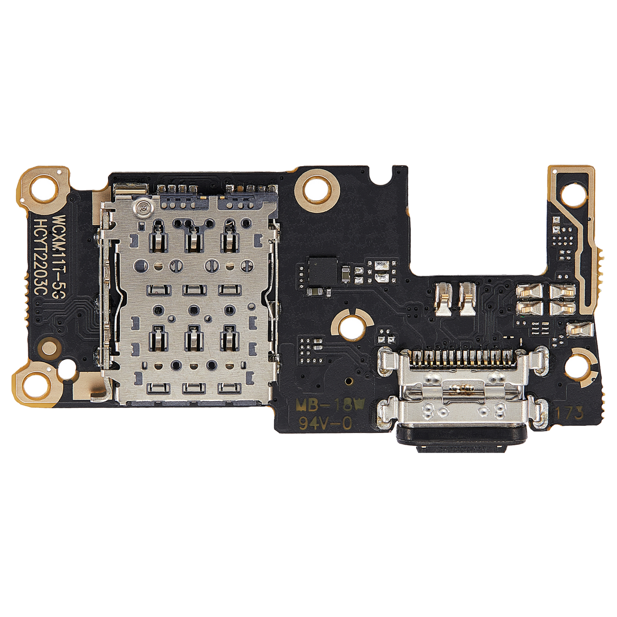 Charging Port Board For Xiaomi Mi 11T / 11T Pro (Aftermarket Plus) – replacement part product view – Charging Port Replacement for phone repair