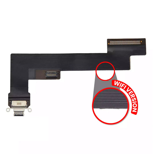Charging Port Flex Cable For iPad Air 4 (WiFi Only) (Used OEM Pull: Grade A) (Black)
