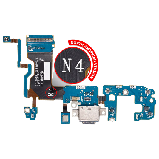Charging Port With Flex Cable For Samsung Galaxy S9 Plus (G965U) (US Version) (Service Pack)