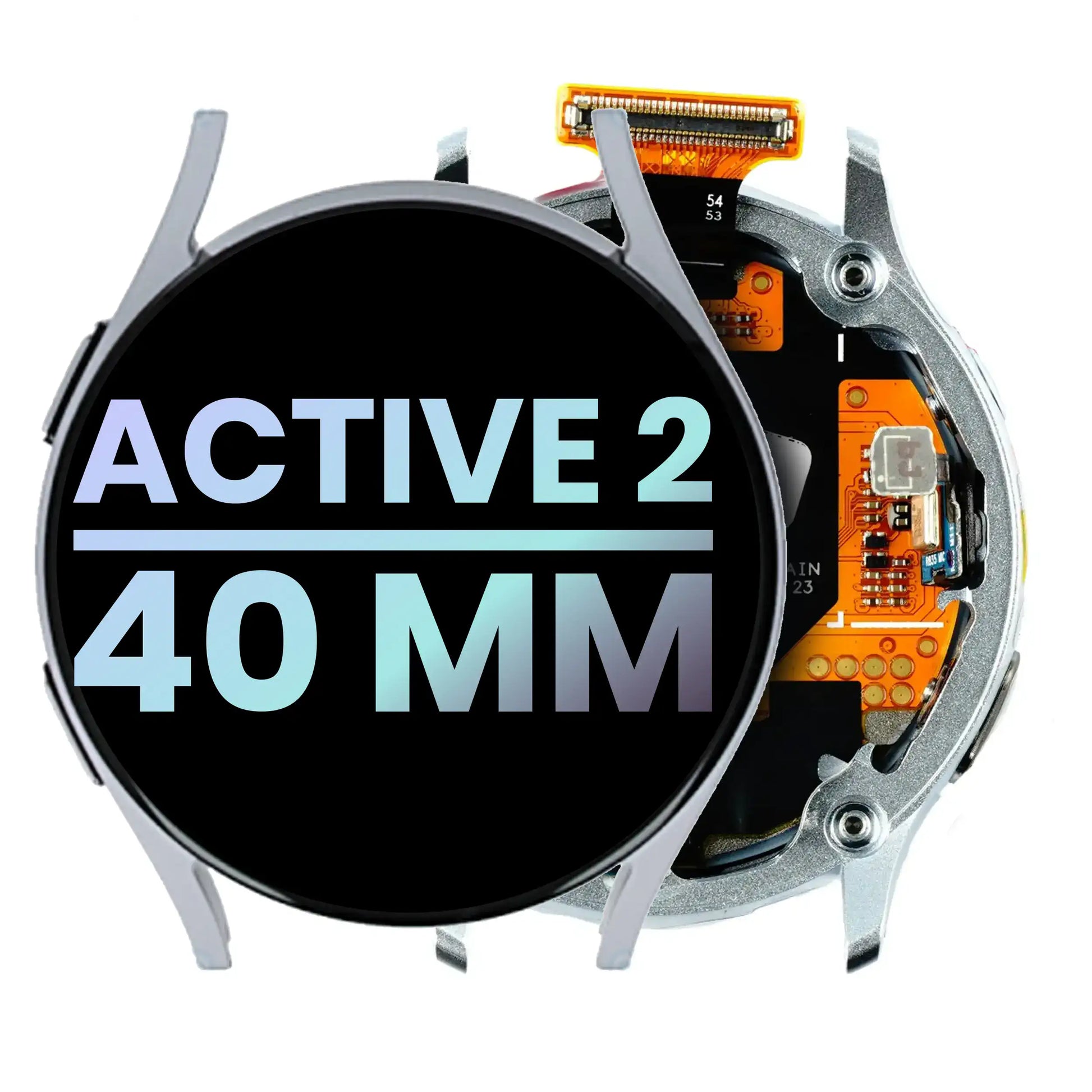 LCD Assembly For Samsung Galaxy Watch Active 2 (40MM) (WiFi Version) (Service Pack) (Silver) - Samsung watch replacement part product image 1