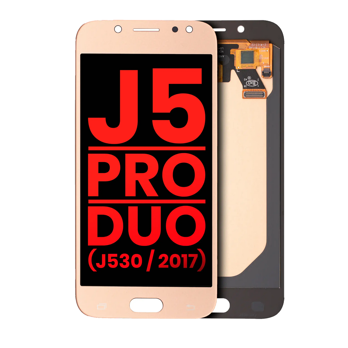 OLED Assembly Without Frame For Samsung Galaxy J5 / Pro / Duo (J530 / 2017) (Aftermarket Plus) (Gold) Samsung replacement part SKU 107082019408 product image 1