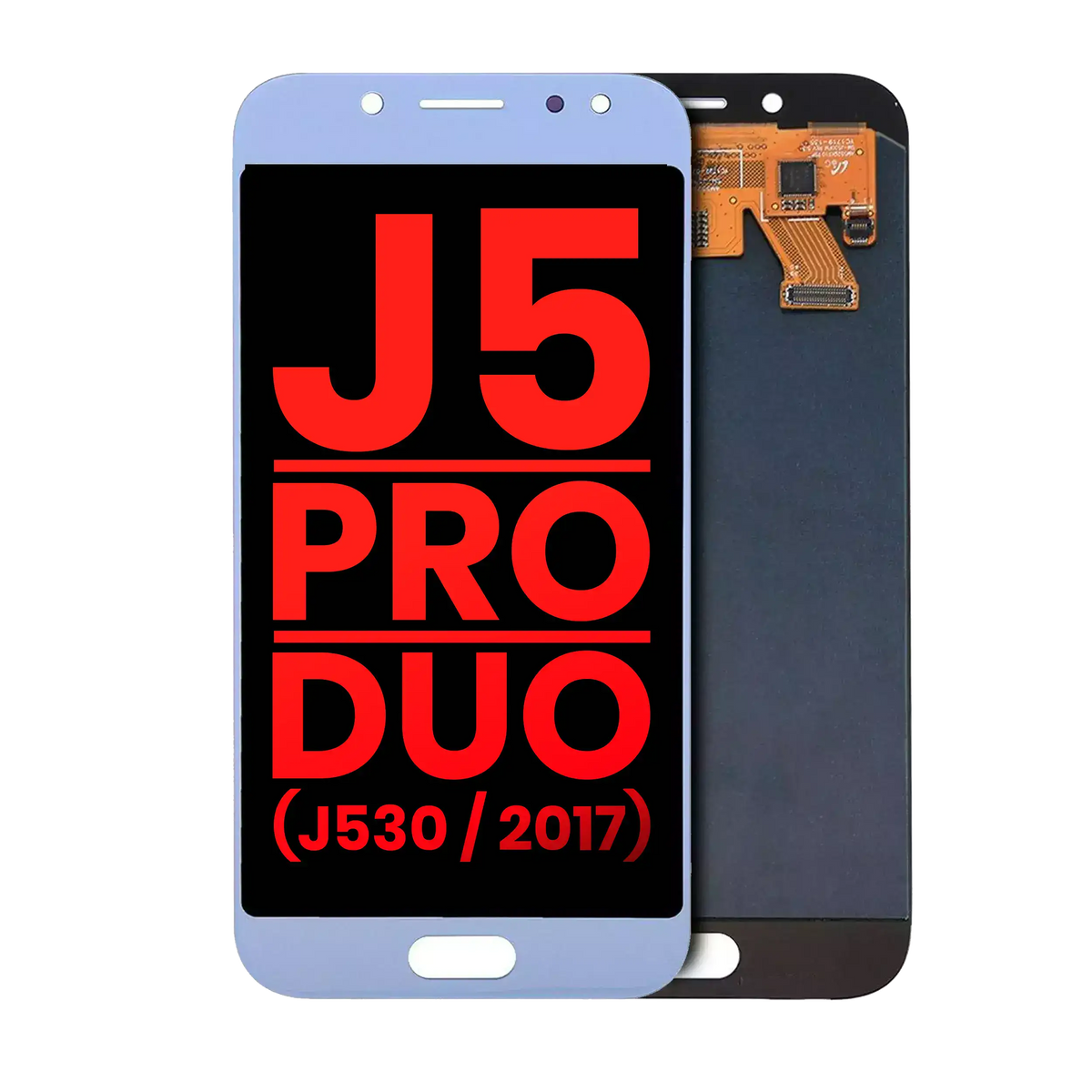 OLED Assembly Without Frame For Samsung Galaxy J5 / Pro / Duo (J530 / 2017) (Aftermarket Plus) (Blue / Silver) Samsung replacement part SKU 107082019409 product image 1