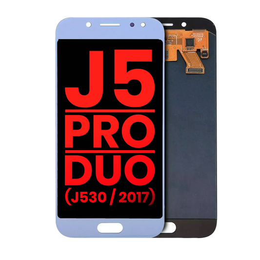 OLED Assembly Without Frame For Samsung Galaxy J5 / Pro / Duo (J530 / 2017) (Aftermarket Plus) (Blue / Silver) Samsung replacement part SKU 107082019409 product image 1