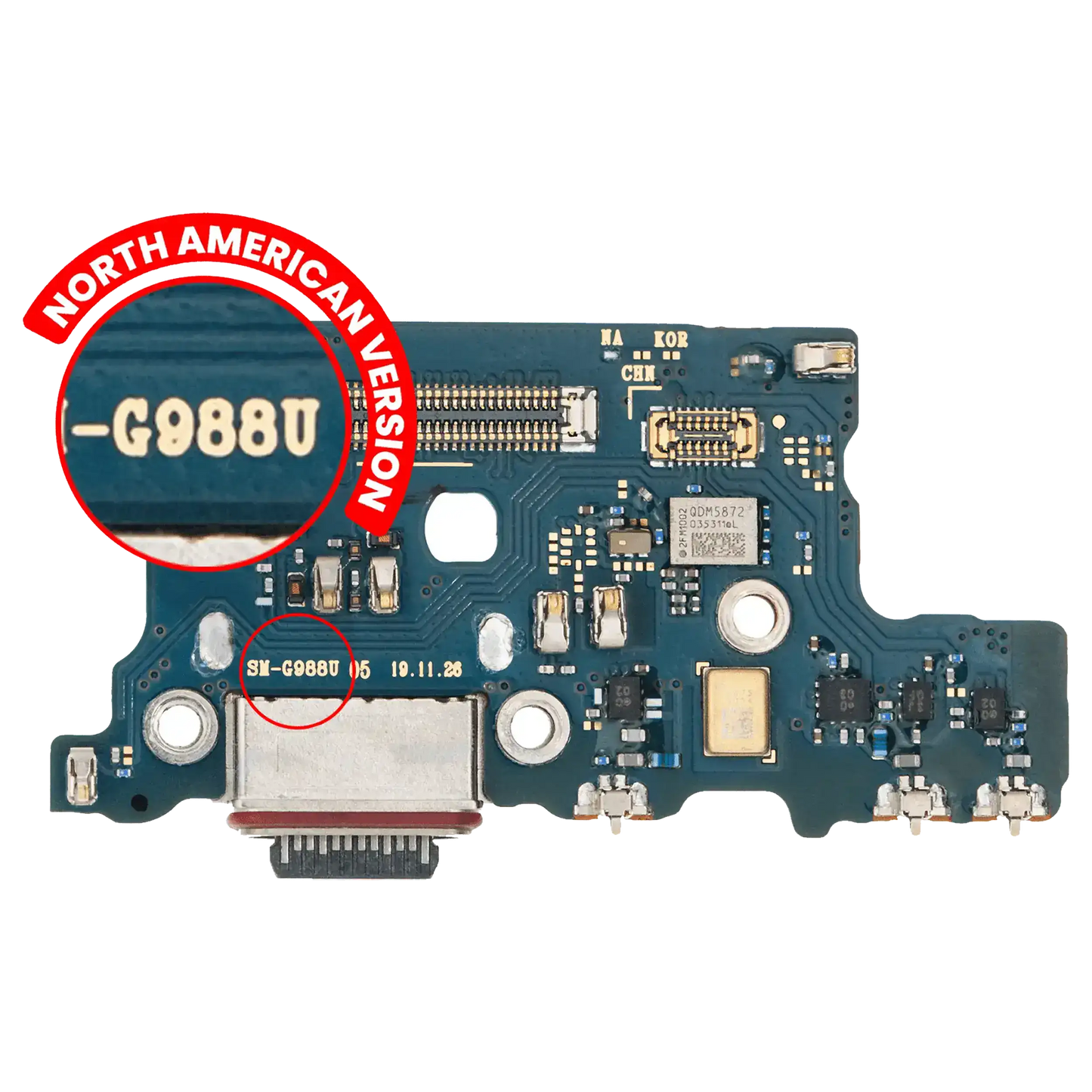 Charging Port Board For Samsung Galaxy S20 Ultra (US Version) (G988U) (Premium)