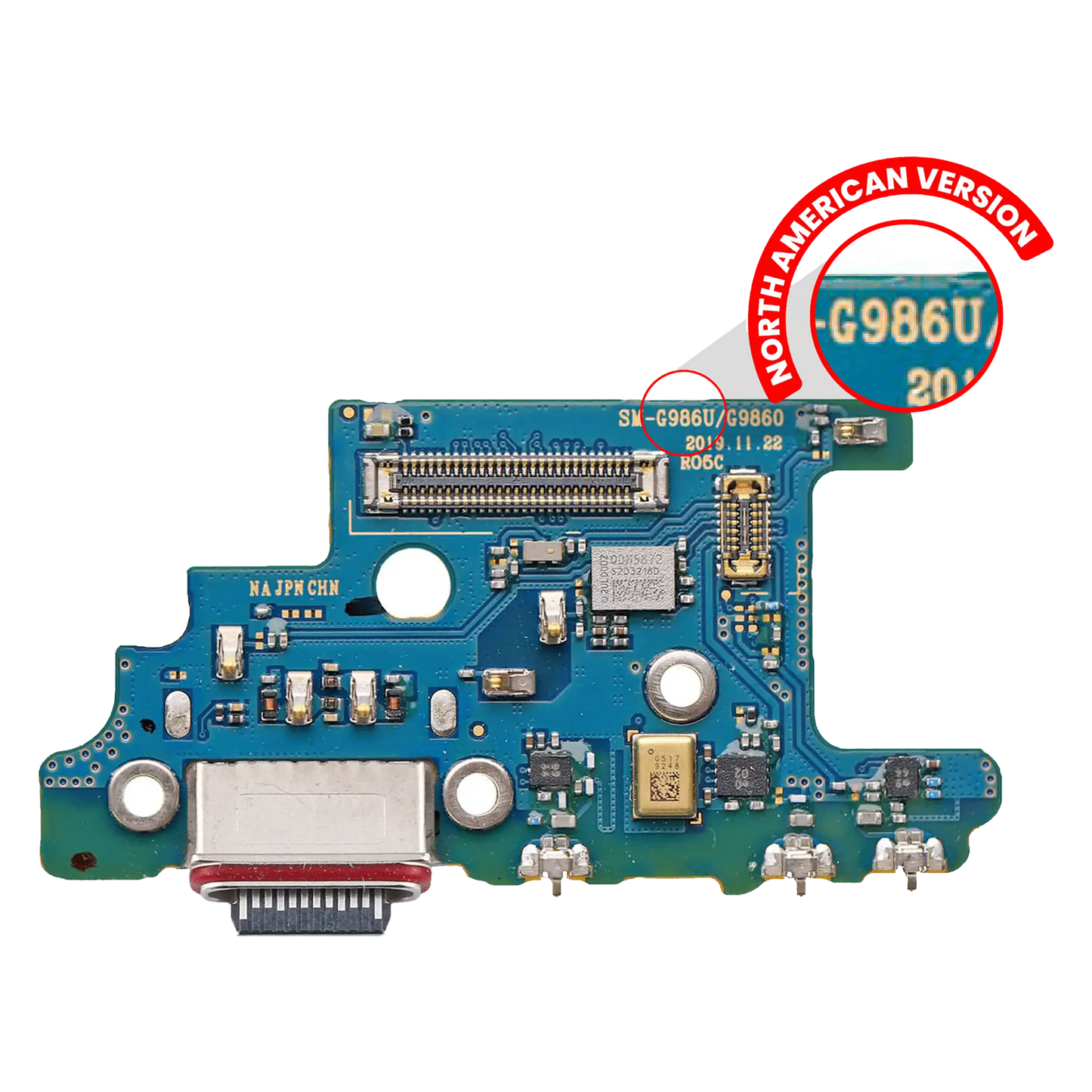 Charging Port With Board For Samsung Galaxy S20 Plus 5G (G986U) (US Version) (Premium)