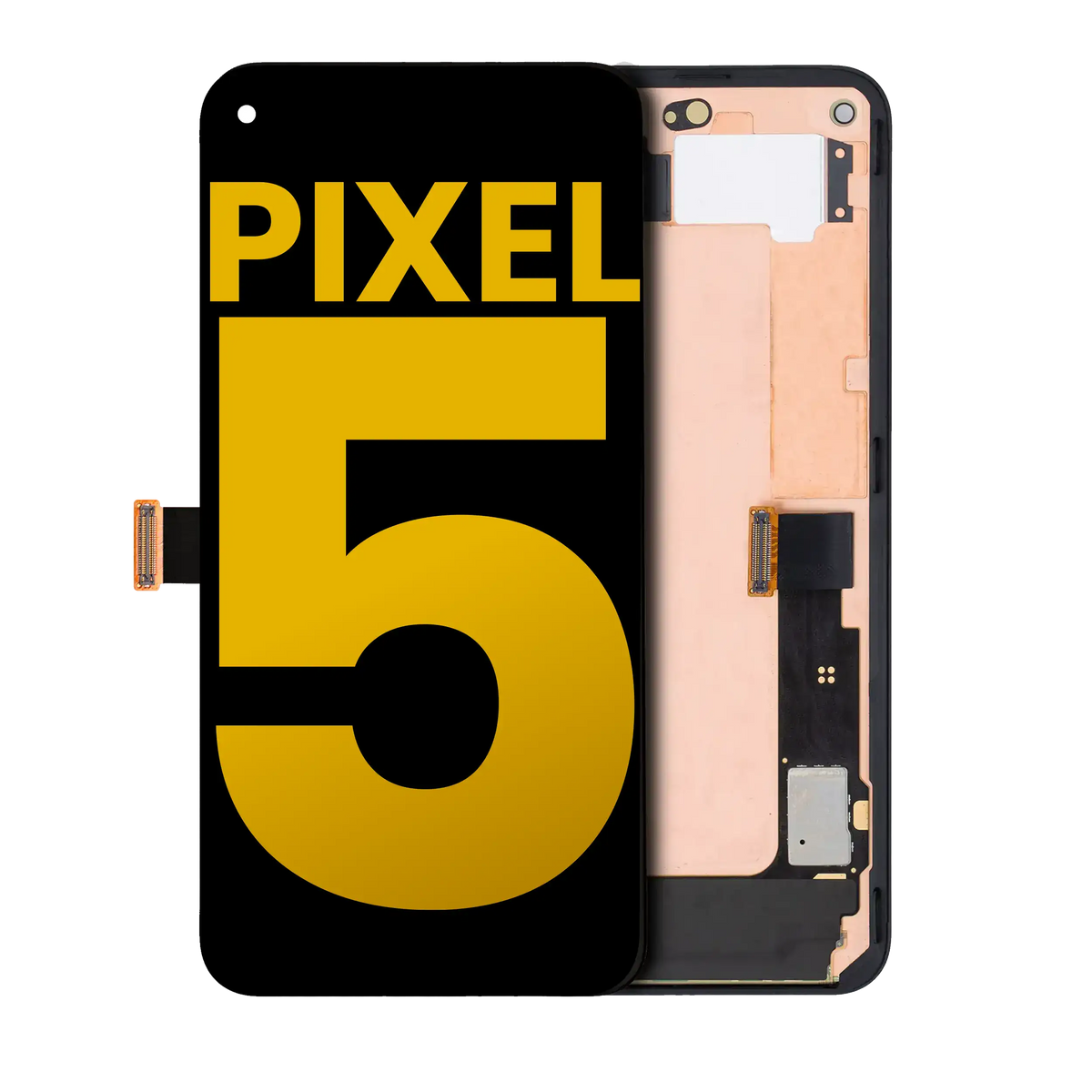 OLED Assembly With Frame For Google Pixel 5 (Refurbished) (Just Black) - replacement part product view