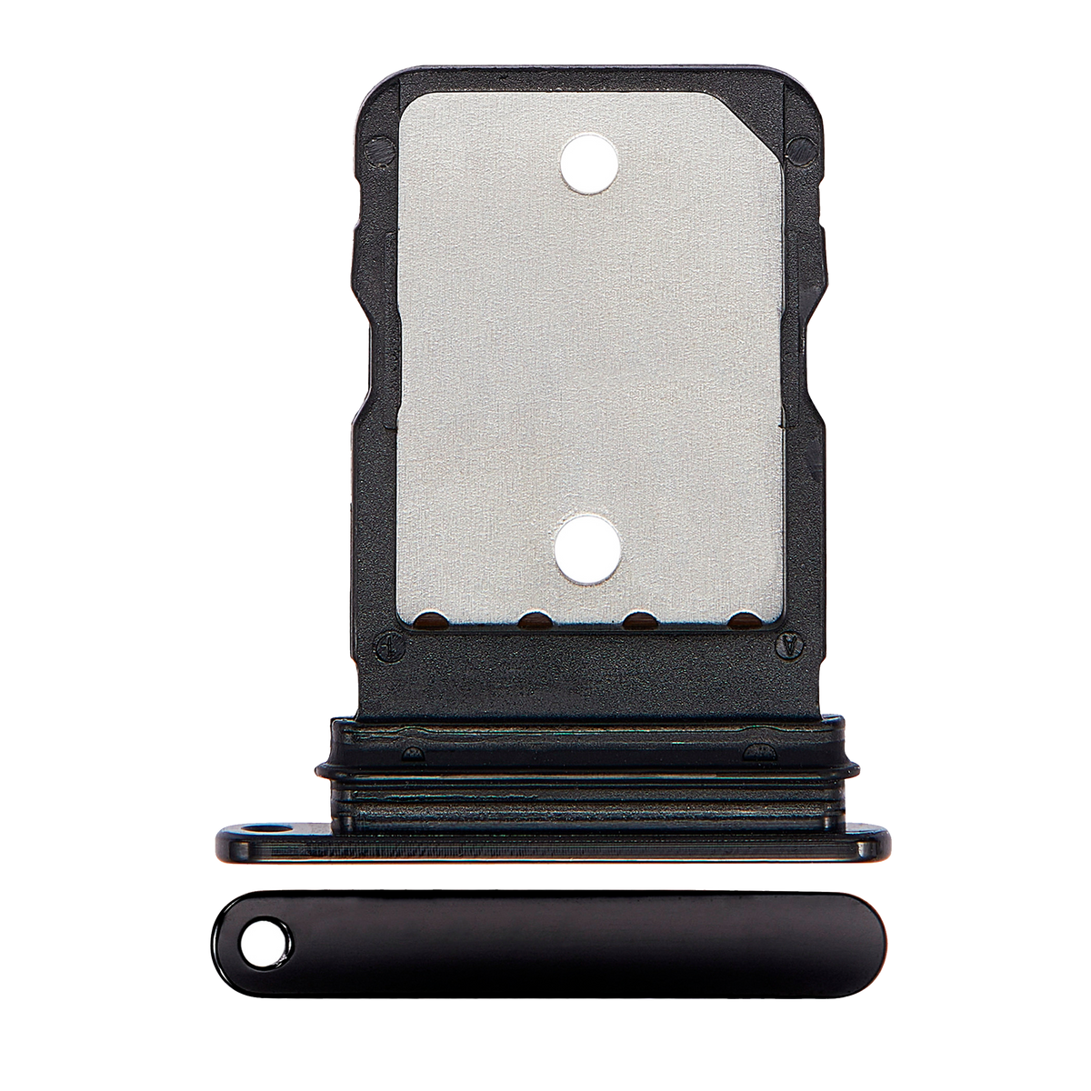 Single Sim Card Tray For Google Pixel 6 Pro (Stormy Black) - replacement part product view