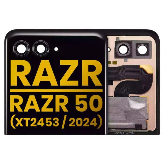 Outer OLED Assembly Without Frame For Motorola Razr 2024 / Razr 50 (XT2453 / 2024) - Motorola replacement part image 1