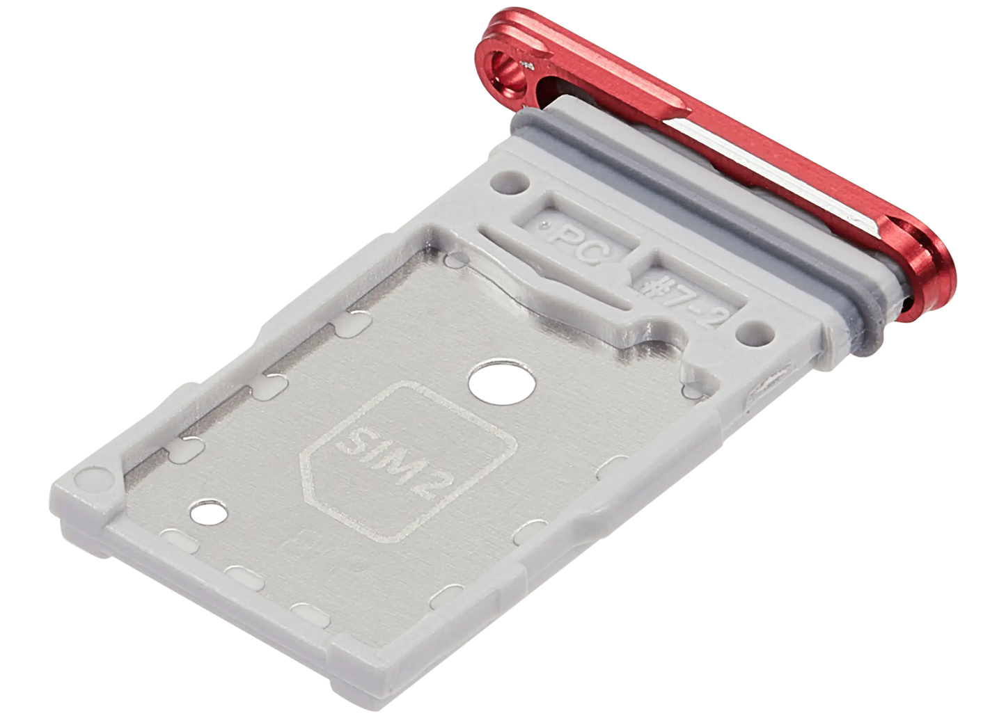Dual Sim Card Tray For Samsung Galaxy S25 / S25 Plus (Premium) (Coral Red)