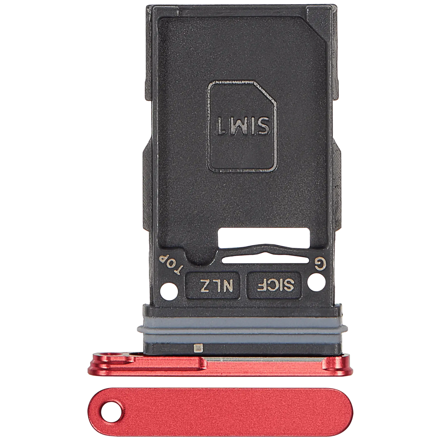 Single Sim Card Tray For Samsung Galaxy S25 / S25 Plus (Premium) (Coral Red)