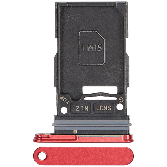 Single Sim Card Tray For Samsung Galaxy S25 / S25 Plus (Premium) (Coral Red)