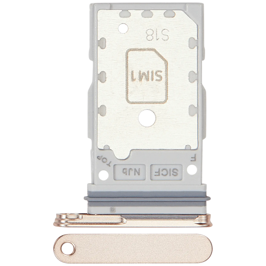 Dual Sim Card Tray For Samsung Galaxy S25 / S25 Plus (Premium) (Pink Gold)